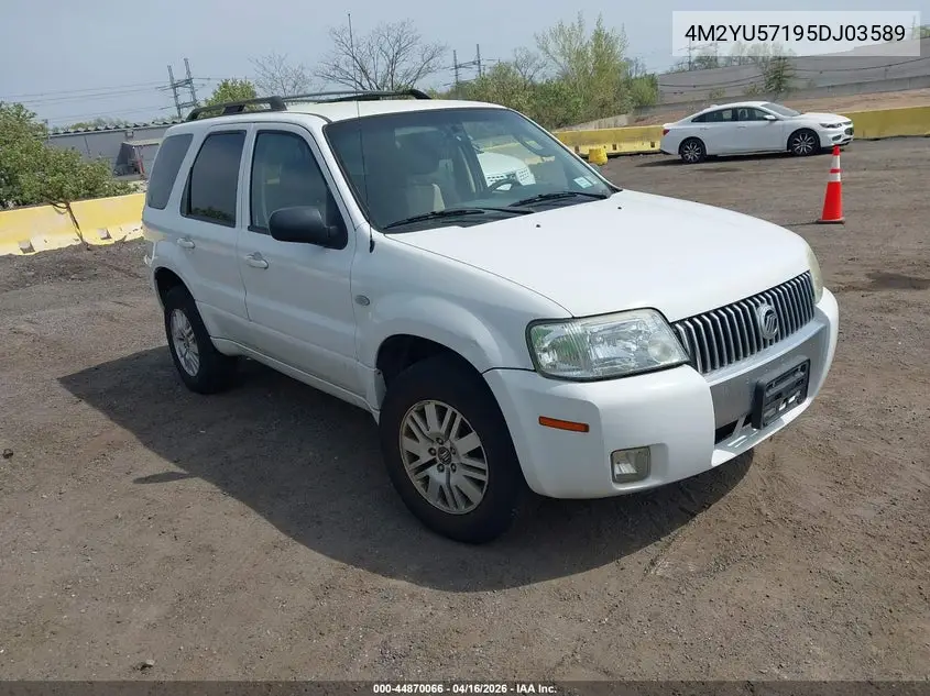 2005 Mercury Mariner Luxury/Premier VIN: 4M2YU57195DJ03589 Lot: 44870066