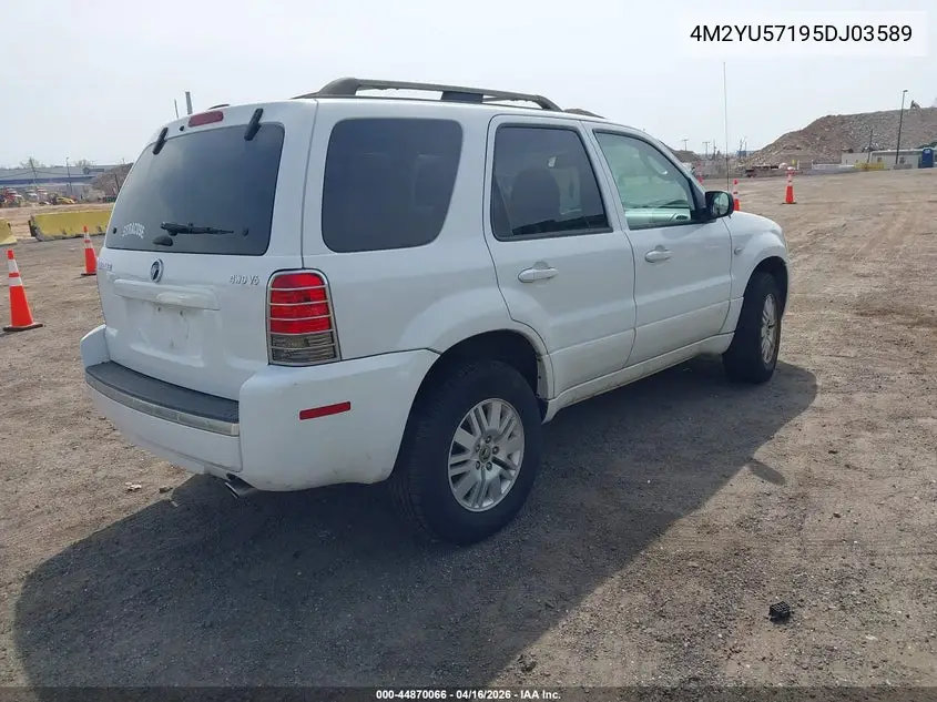2005 Mercury Mariner Luxury/Premier VIN: 4M2YU57195DJ03589 Lot: 44870066