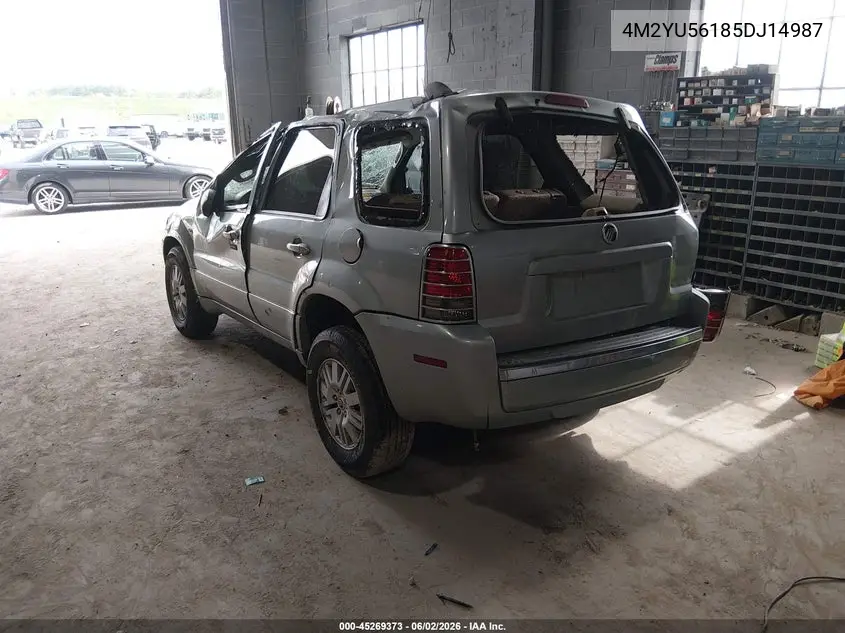 2005 Mercury Mariner Luxury/Premier VIN: 4M2YU56185DJ14987 Lot: 45269373