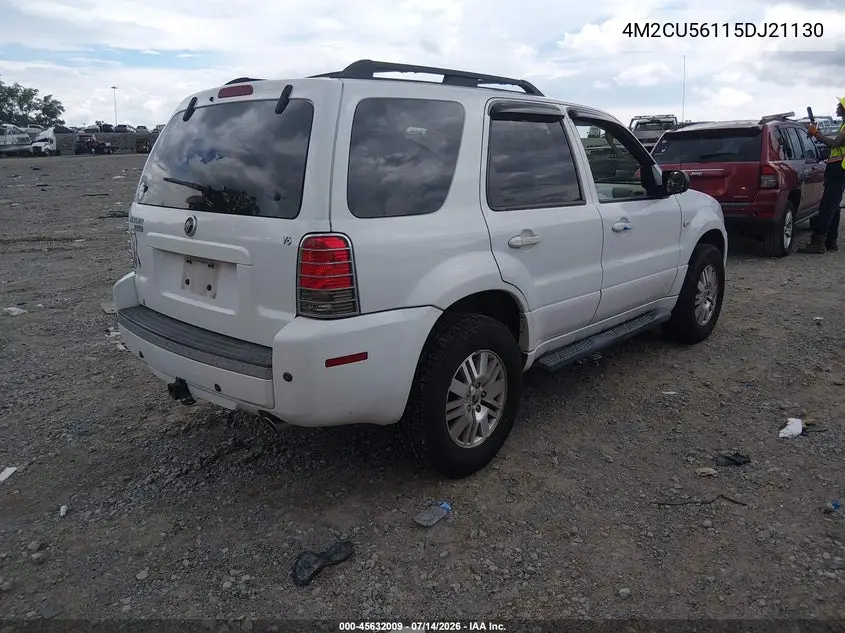 2005 Mercury Mariner Luxury/Premier VIN: 4M2CU56115DJ21130 Lot: 45632009