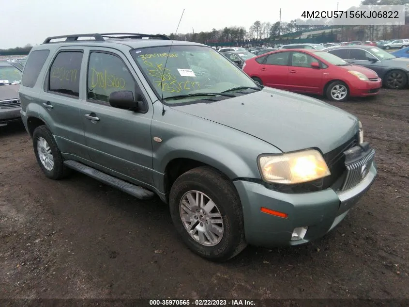2006 Mercury Mariner Luxury/Premier VIN: 4M2CU57156KJ06822 Lot: 35970565