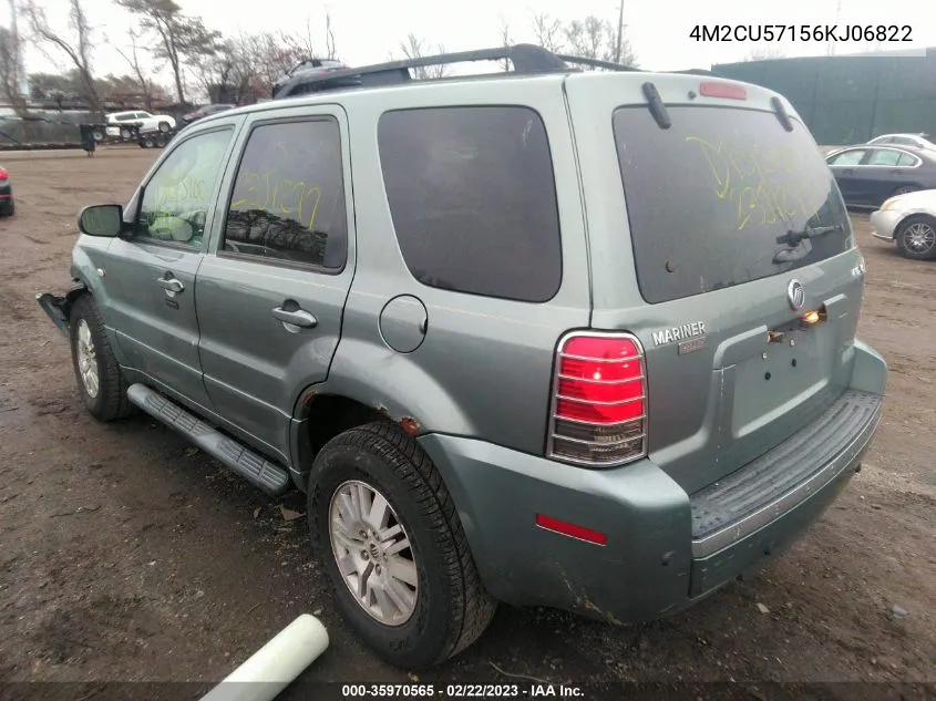 2006 Mercury Mariner Luxury/Premier VIN: 4M2CU57156KJ06822 Lot: 35970565