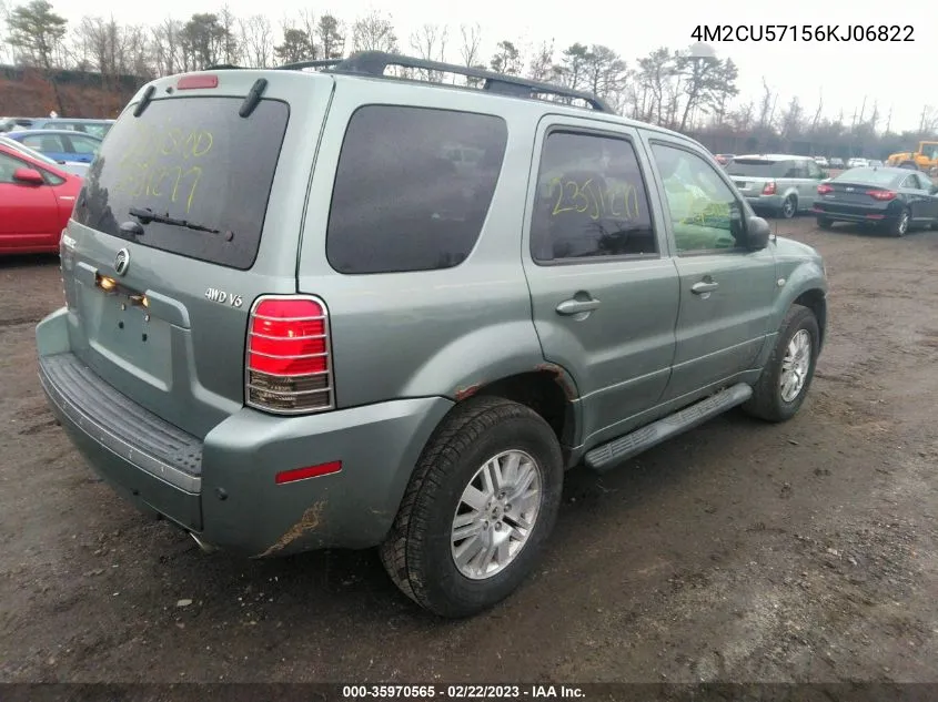 2006 Mercury Mariner Luxury/Premier VIN: 4M2CU57156KJ06822 Lot: 35970565