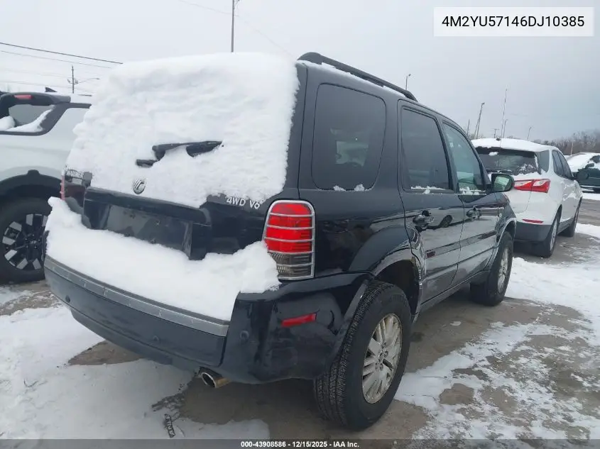 4M2YU57146DJ10385 2006 Mercury Mariner Luxury/Premier