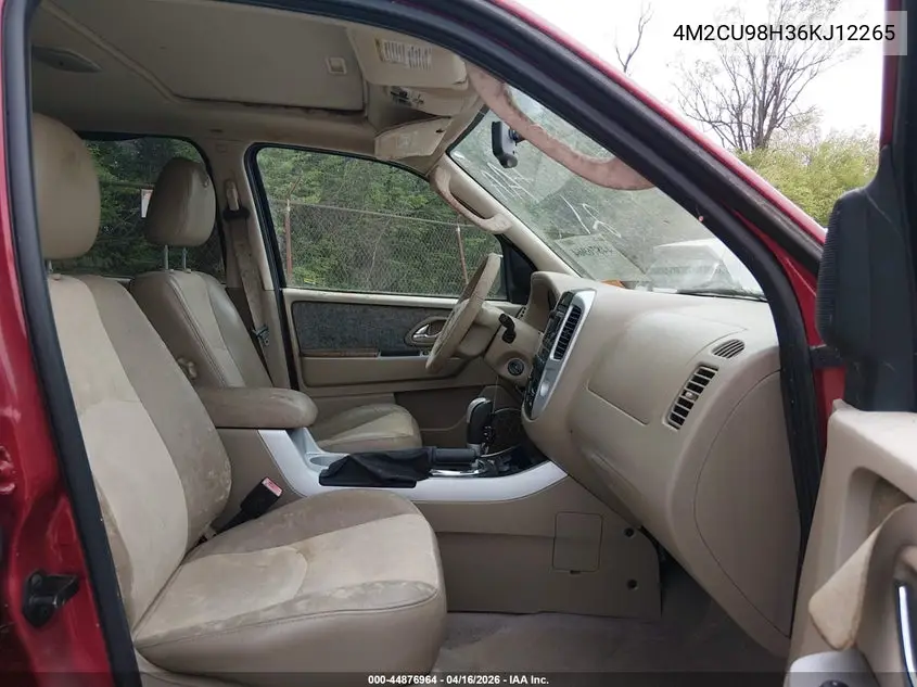 2006 Mercury Mariner Hybrid VIN: 4M2CU98H36KJ12265 Lot: 44876964