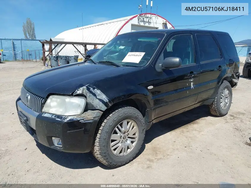 2006 Mercury Mariner Luxury/Premier VIN: 4M2CU57106KJ18411 Lot: 44996849