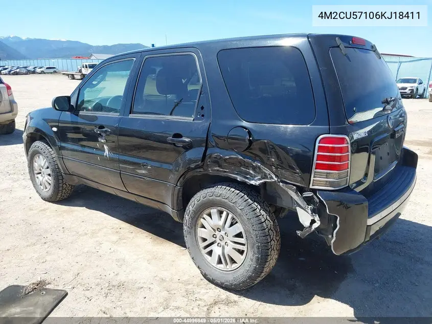 2006 Mercury Mariner Luxury/Premier VIN: 4M2CU57106KJ18411 Lot: 44996849
