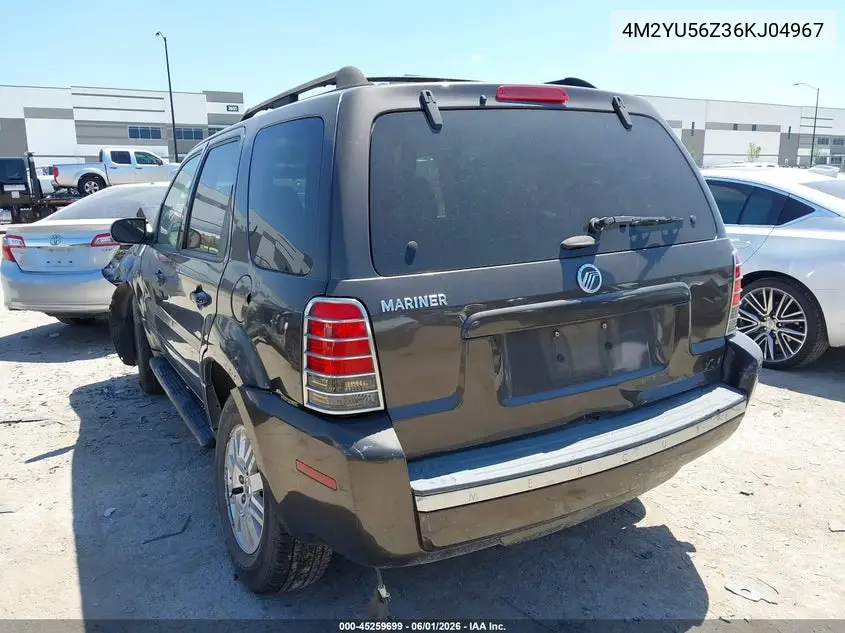 2006 Mercury Mariner Convenience VIN: 4M2YU56Z36KJ04967 Lot: 45259699