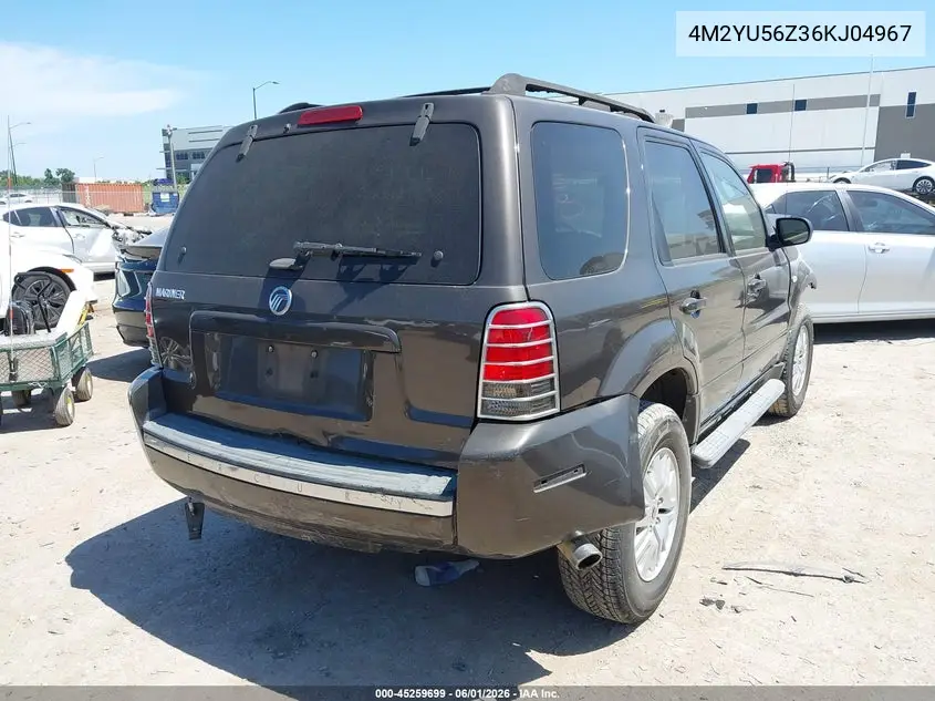 2006 Mercury Mariner Convenience VIN: 4M2YU56Z36KJ04967 Lot: 45259699