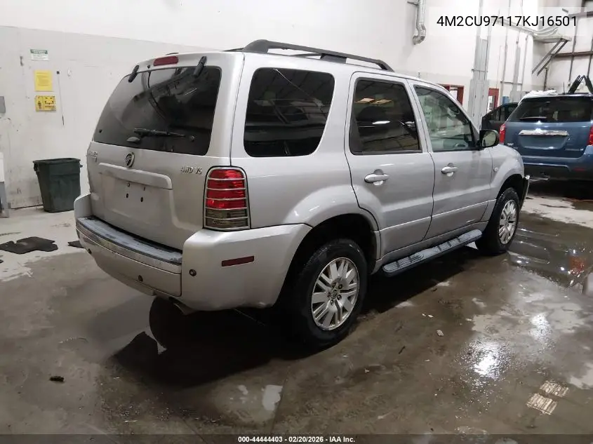 2007 Mercury Mariner Premier VIN: 4M2CU97117KJ16501 Lot: 44444403
