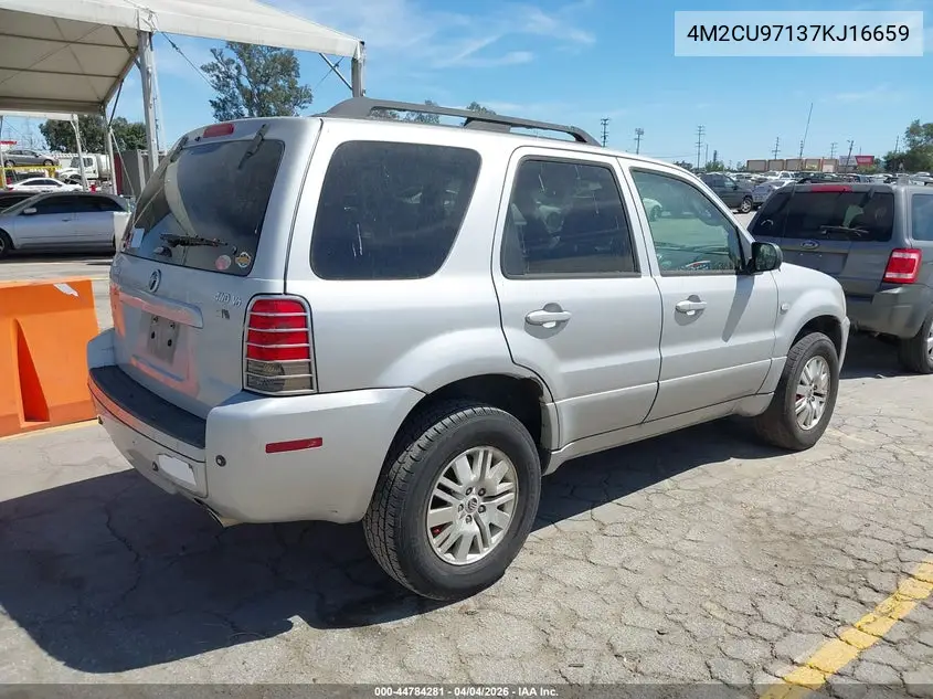 2007 Mercury Mariner Premier VIN: 4M2CU97137KJ16659 Lot: 44784281