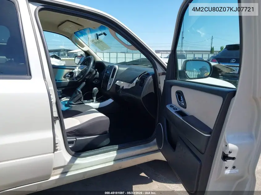 2007 Mercury Mariner Convenience VIN: 4M2CU80Z07KJ07721 Lot: 45181597