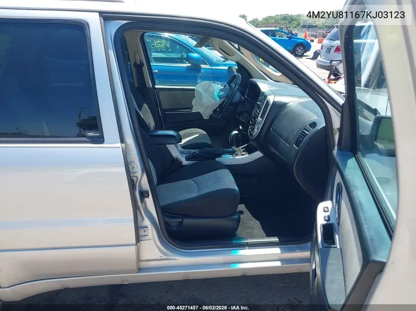 2007 Mercury Mariner Luxury VIN: 4M2YU81167KJ03123 Lot: 45271457