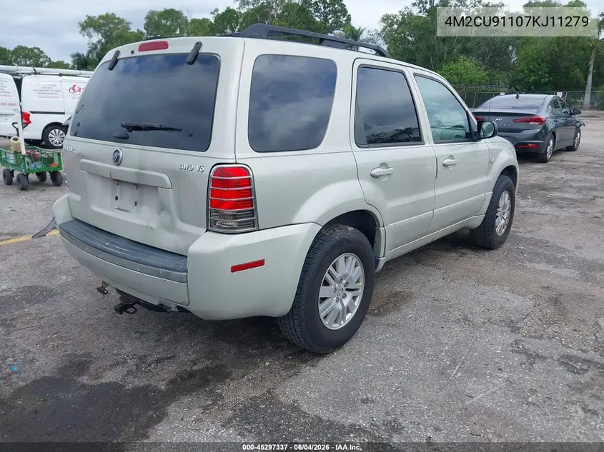 2007 Mercury Mariner Luxury VIN: 4M2CU91107KJ11279 Lot: 45297337