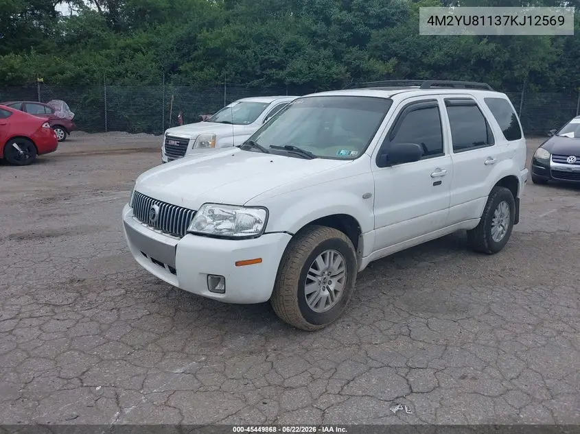2007 Mercury Mariner Luxury VIN: 4M2YU81137KJ12569 Lot: 45449868