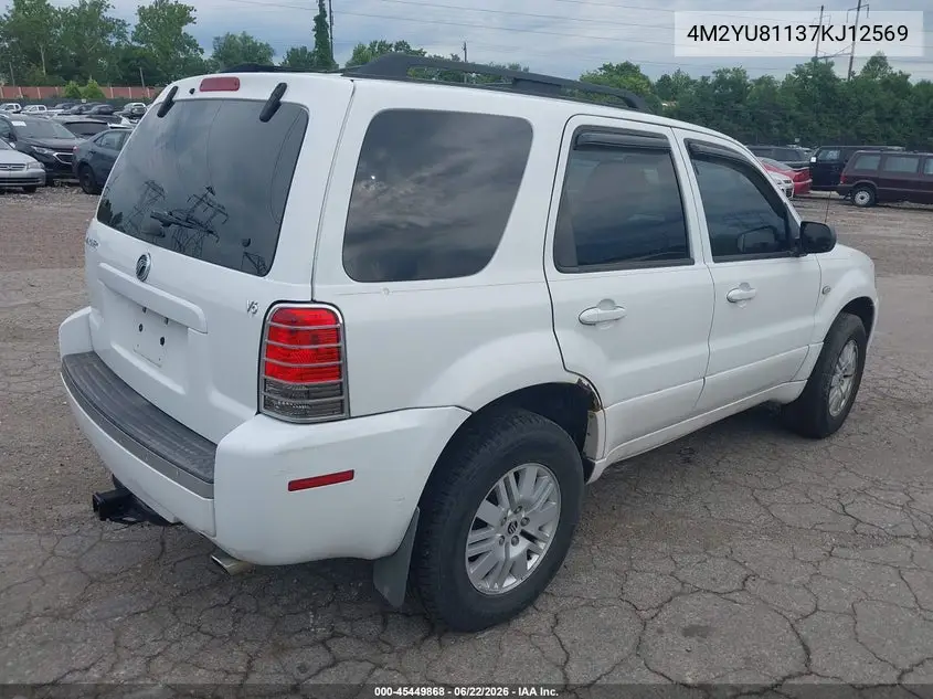 2007 Mercury Mariner Luxury VIN: 4M2YU81137KJ12569 Lot: 45449868