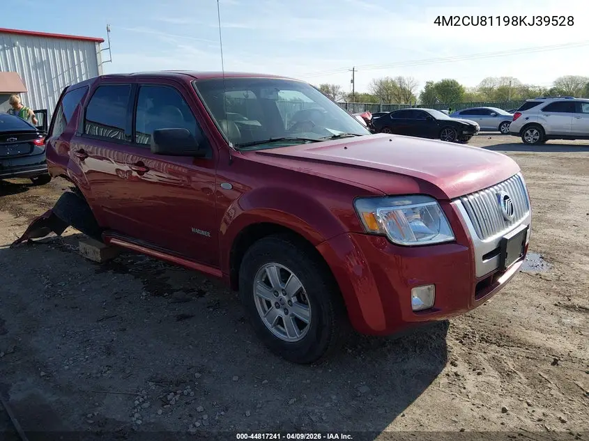 2008 Mercury Mariner V6 VIN: 4M2CU81198KJ39528 Lot: 44817241