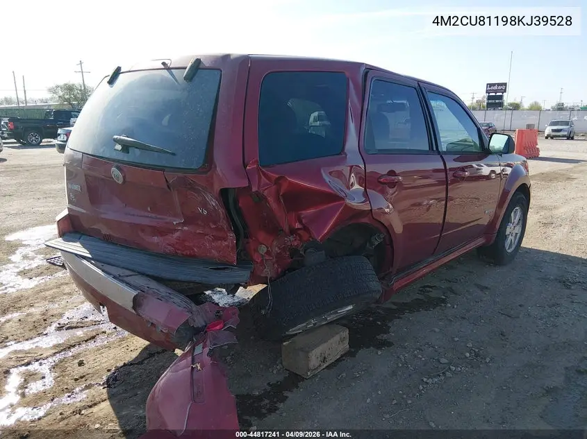2008 Mercury Mariner V6 VIN: 4M2CU81198KJ39528 Lot: 44817241