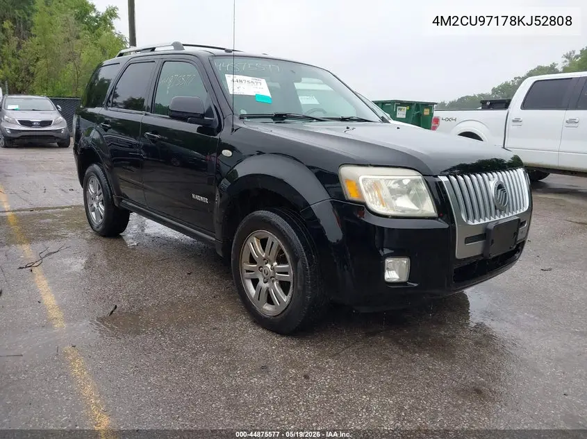 2008 Mercury Mariner Premier VIN: 4M2CU97178KJ52808 Lot: 44875577