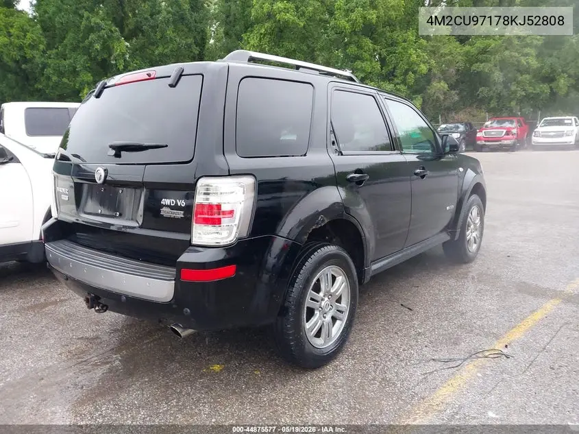 2008 Mercury Mariner Premier VIN: 4M2CU97178KJ52808 Lot: 44875577
