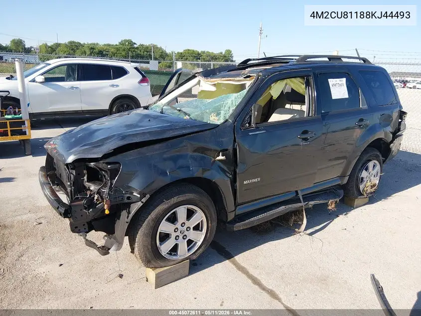 2008 Mercury Mariner V6 VIN: 4M2CU81188KJ44493 Lot: 45072611