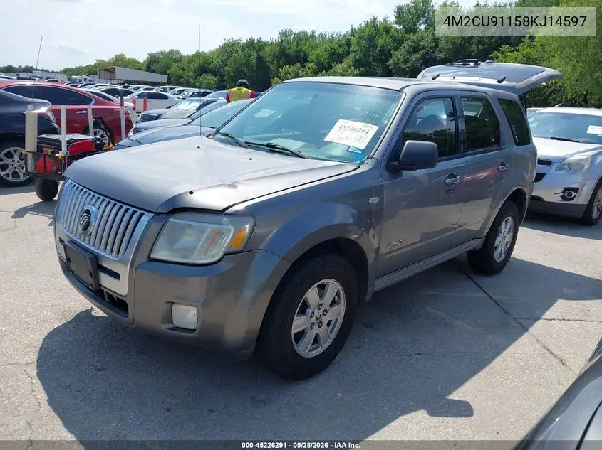 2008 Mercury Mariner V6 VIN: 4M2CU91158KJ14597 Lot: 45226291