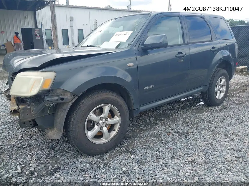 2008 Mercury Mariner Premier VIN: 4M2CU87138KJ10047 Lot: 45256406