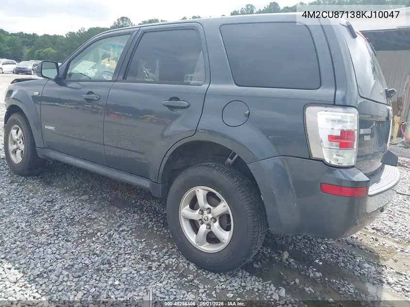 2008 Mercury Mariner Premier VIN: 4M2CU87138KJ10047 Lot: 45256406