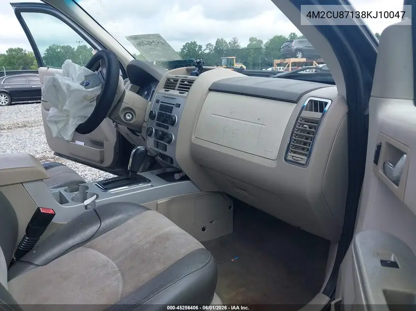 2008 Mercury Mariner Premier VIN: 4M2CU87138KJ10047 Lot: 45256406