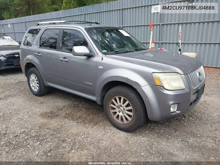 2008 Mercury Mariner Premier VIN: 4M2CU97108KJ04888 Lot: 45393980