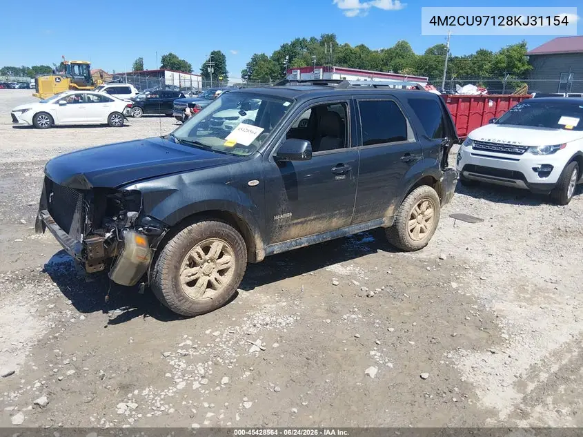 2008 Mercury Mariner Premier VIN: 4M2CU97128KJ31154 Lot: 45428564