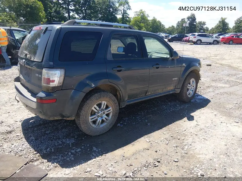 2008 Mercury Mariner Premier VIN: 4M2CU97128KJ31154 Lot: 45428564