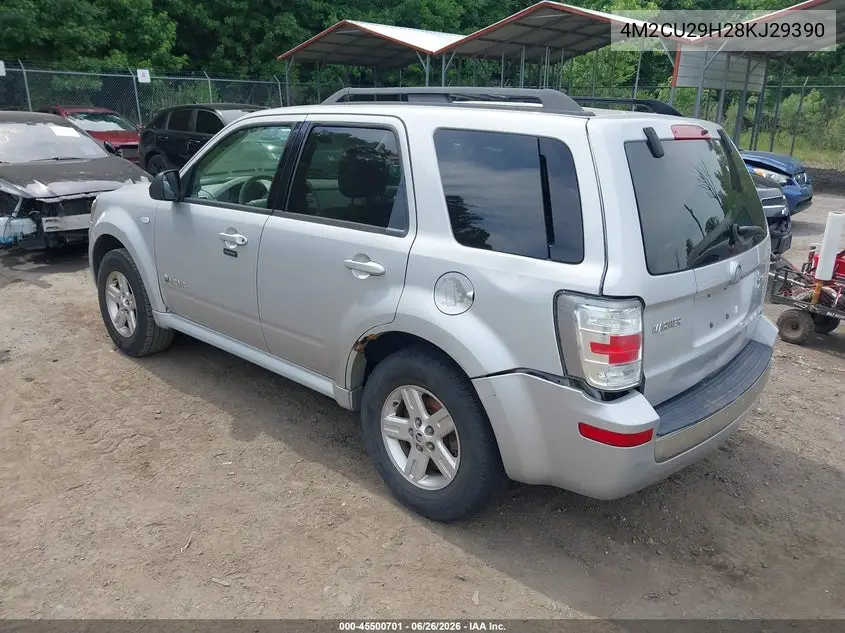 2008 Mercury Mariner Hybrid VIN: 4M2CU29H28KJ29390 Lot: 45500701