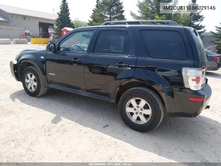 2008 Mercury Mariner V6 VIN: 4M2CU81108KJ29146 Lot: 45663963