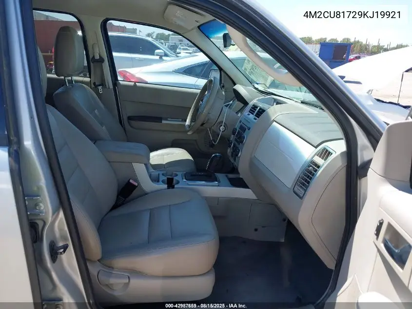 2009 Mercury Mariner I4 VIN: 4M2CU81729KJ19921 Lot: 42987659