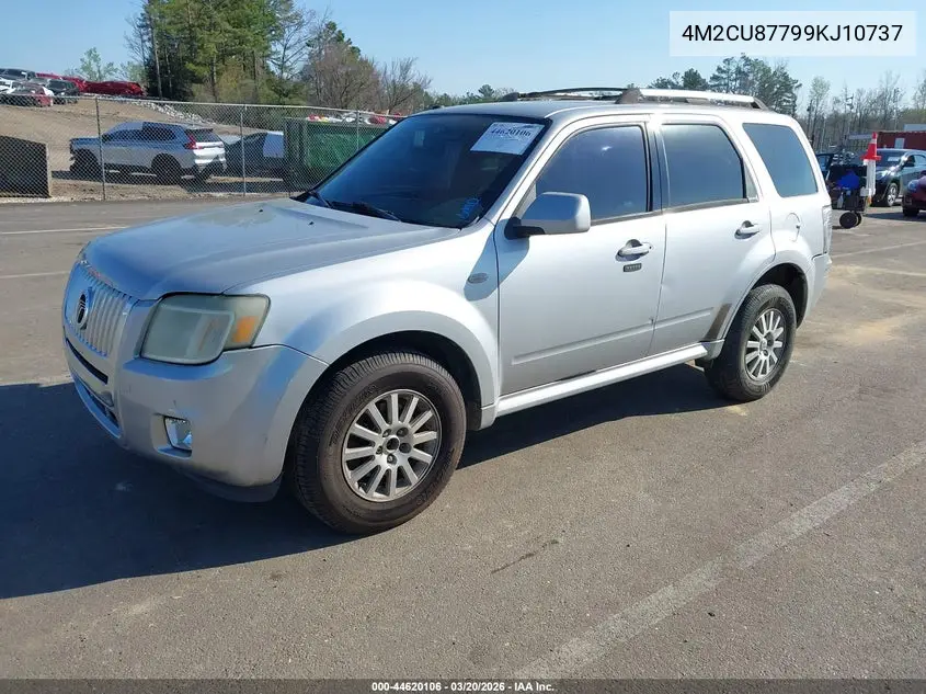 2009 Mercury Mariner Premier VIN: 4M2CU87799KJ10737 Lot: 44620106