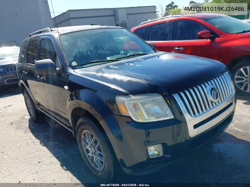 2009 Mercury Mariner V6 VIN: 4M2CU81G19KJ26486 Lot: 44770249