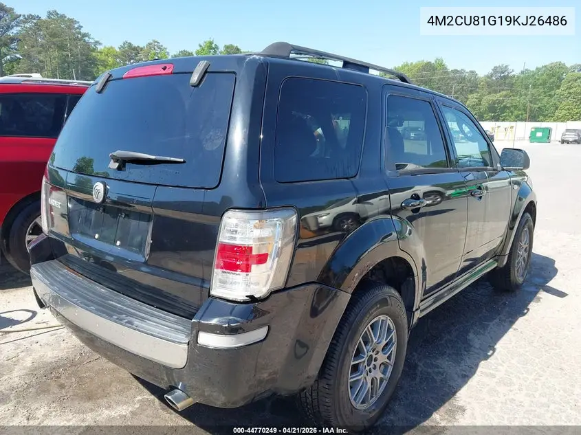 2009 Mercury Mariner V6 VIN: 4M2CU81G19KJ26486 Lot: 44770249