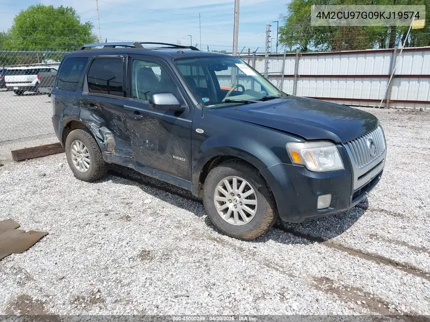 2009 Mercury Mariner Premier V6 VIN: 4M2CU97G09KJ19574 Lot: 45000289