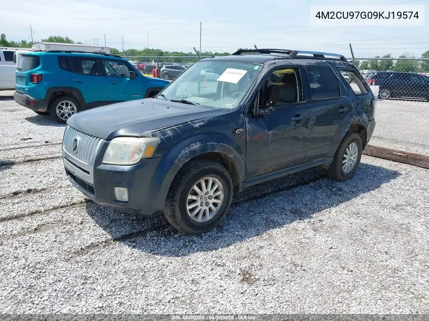 2009 Mercury Mariner Premier V6 VIN: 4M2CU97G09KJ19574 Lot: 45000289