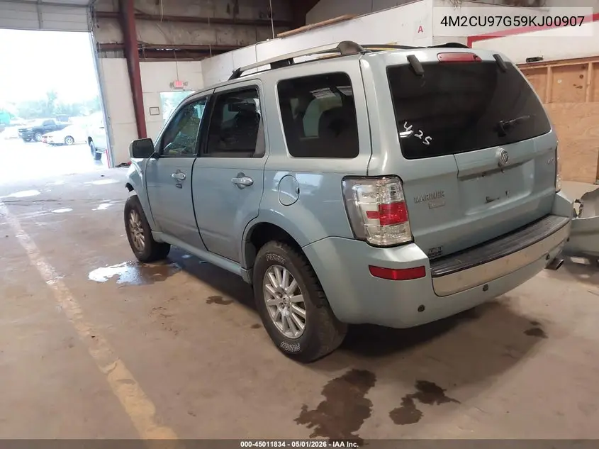 2009 Mercury Mariner Premier V6 VIN: 4M2CU97G59KJ00907 Lot: 45011834