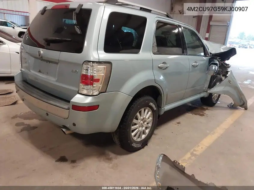 2009 Mercury Mariner Premier V6 VIN: 4M2CU97G59KJ00907 Lot: 45011834