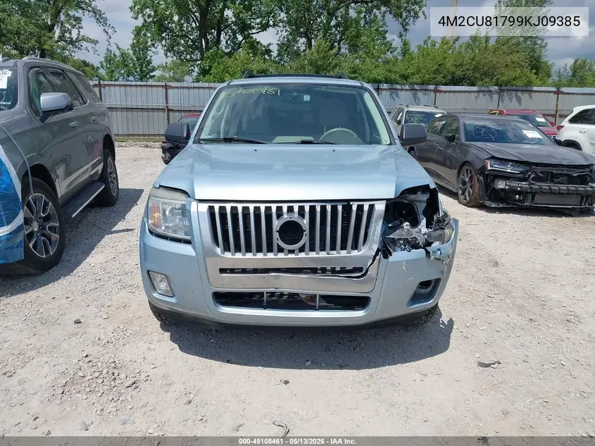2009 Mercury Mariner I4 VIN: 4M2CU81799KJ09385 Lot: 45108461