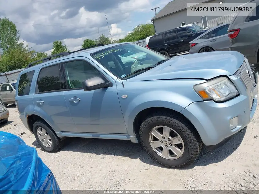 2009 Mercury Mariner I4 VIN: 4M2CU81799KJ09385 Lot: 45108461