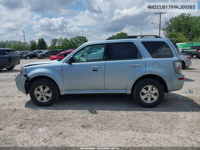 2009 Mercury Mariner I4 VIN: 4M2CU81799KJ09385 Lot: 45108461