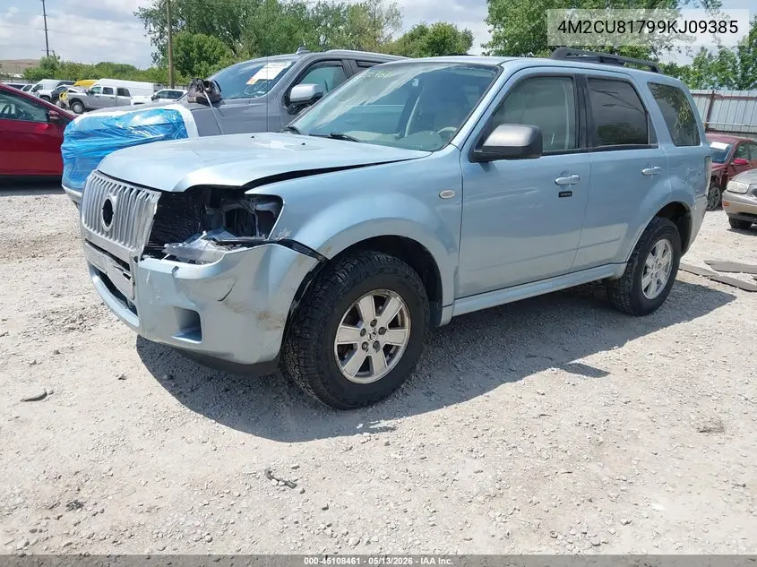 2009 Mercury Mariner I4 VIN: 4M2CU81799KJ09385 Lot: 45108461