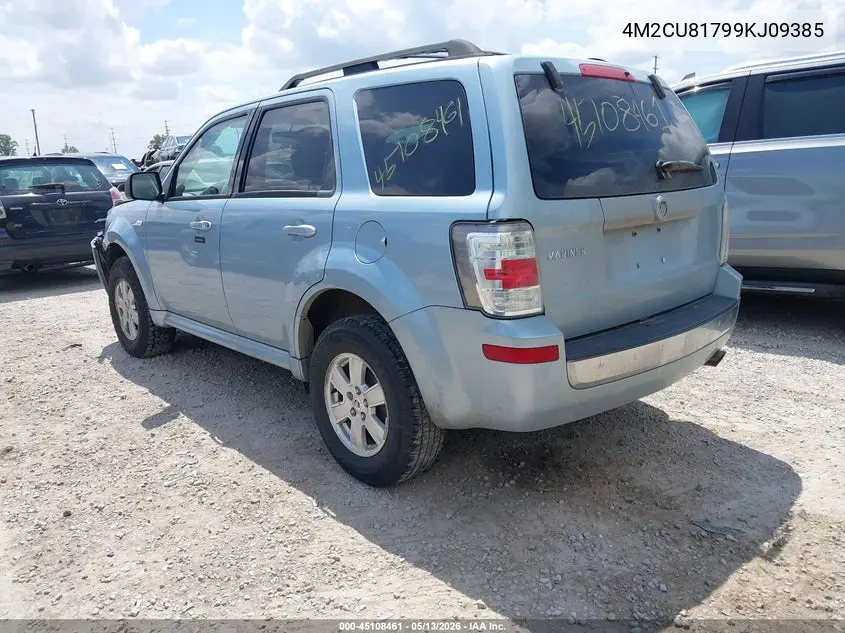 2009 Mercury Mariner I4 VIN: 4M2CU81799KJ09385 Lot: 45108461