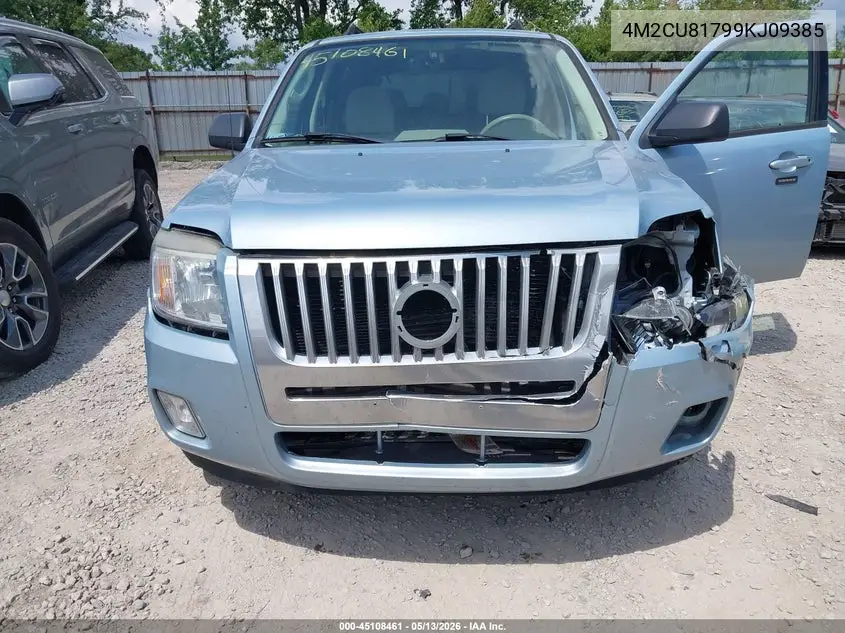 2009 Mercury Mariner I4 VIN: 4M2CU81799KJ09385 Lot: 45108461