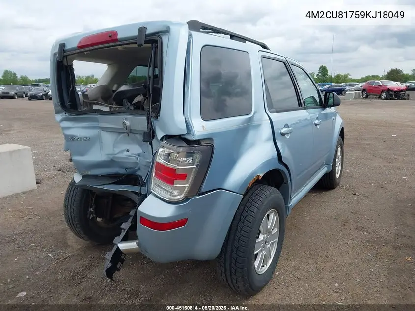2009 Mercury Mariner I4 VIN: 4M2CU81759KJ18049 Lot: 45160814