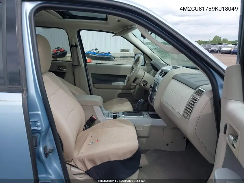 2009 Mercury Mariner I4 VIN: 4M2CU81759KJ18049 Lot: 45160814